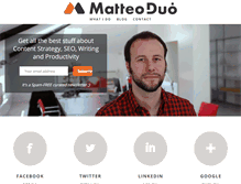 Tablet Screenshot of matteoduo.com